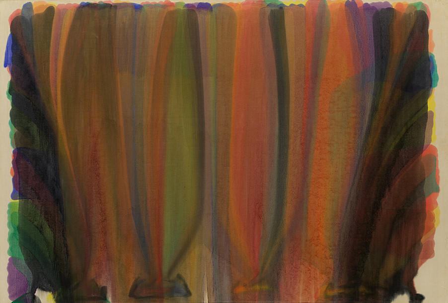 Morris Louis (1912–1962): Saraband (1959, akril, vászon, 256,9×378,5 cm)