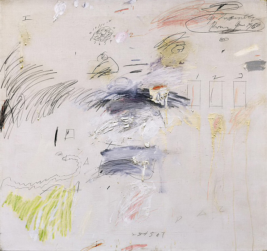 Cy Twombly: Untitled (Rome, June 1960; 95,7×101,8 cm)